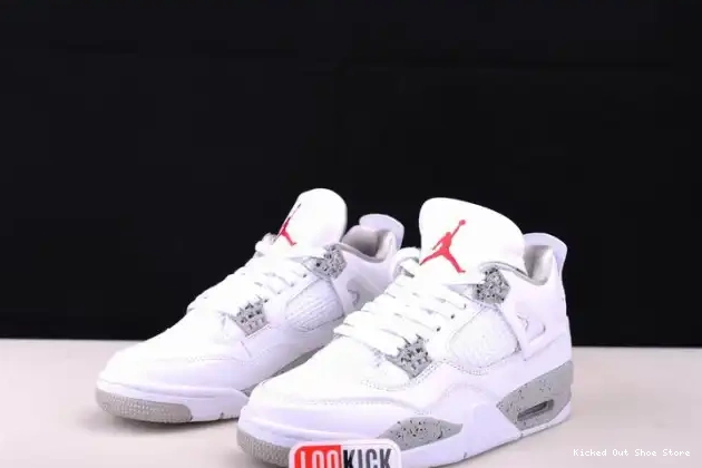 Kick Theory Retro 4 (2021) White Oreo Jordan CT8527-100 0512